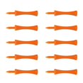 thumbnail image 4 of koolsoo 10pcs Golf Tees Plastic Golf Nail Limit Pin Outdoor Sport Supply 70mm Orange, 4 of 8