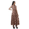 thumbnail image 2 of Moomaya Robes à Étages en Rayonne pour Femmes Imprimées Col Classique Robe-Chemise Femmes, 2 of 4