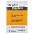 thumbnail image 2 of Niche Rear Brake Pad Set for KTM 85 200 Semi-Metallic Motorcycle 519-KPA2465D, 2 of 5
