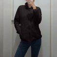 thumbnail image 4 of Pompotops Femmes Sales Manches Longues Col Rabattu Pull-Over T-Shirt Tops, 4 of 9