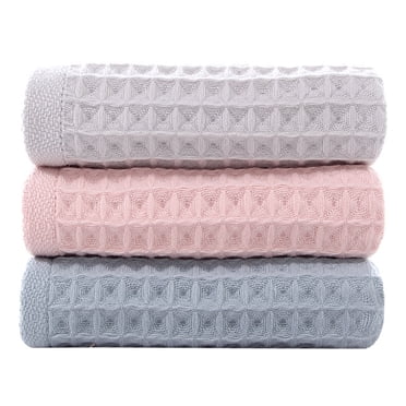 Cotton Honeycomb Design Kitchen Towels, Quick Dry Absorbent Multipurpose Cloth Set for Bathroom And Kitchen (3 Piece)