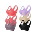 thumbnail image 1 of Timegard 6pc Sports Bras for Women Plus Size High Support Wireless Breathable Mesh Workout Running Bras, 1 of 2