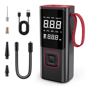 CarLuck Gonflateur de pneus sans fil Portable Air Compresseur, 7800mAh 150PSI Air Pompe avec auto-shutoff & LED pour les voitures, motos, vélos - Comprend le sac de rangement