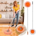 thumbnail image 2 of Sunflower Car Wash Mop 1.1m Telescopic Handle Microfiber Coral Cloth 180° Rotation for Ceiling & Walls Hanging Hole & Easy Wringing, 2 of 9