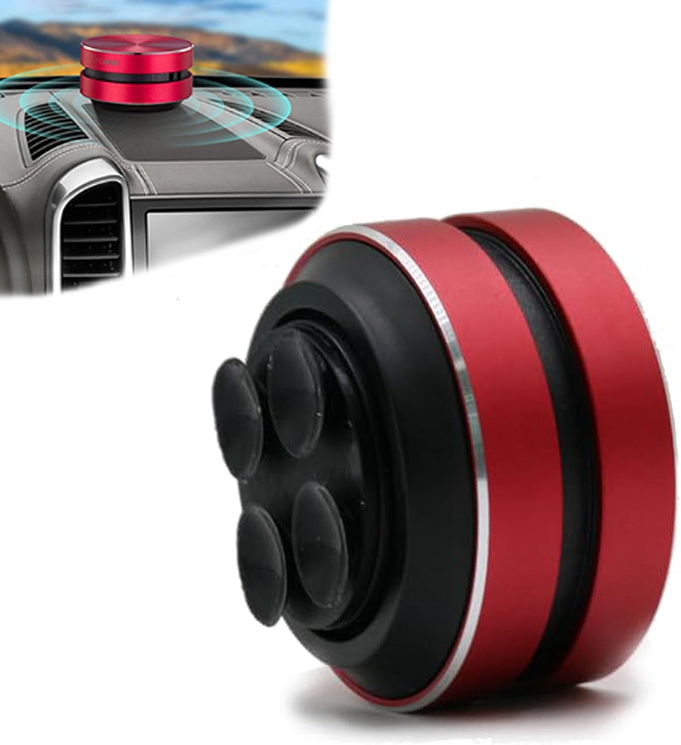 Speaker Waterproof, Shower Speaker, Wireless Speaker, Portable Mini Bluetooth Speaker - Turn Anything Speaker, Stereo Sound Creative Speaker (Red)