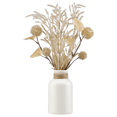 thumbnail image 1 of Bouclair Rustic Faux Wheat & Thistle in White Bottle Vase, 1 of 5