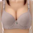 thumbnail image 1 of Kyusrd Plus Size Supportive Bra For Women'S Full Coverage Bra Adjustable Shoulder Straps Bra Soild Color Everyday Bra, 1 of 8
