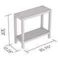 thumbnail image 2 of Safdie & Co. Console Table 26L Dark Taupe 1 Shelf, 2 of 4