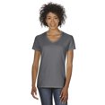 thumbnail image 1 of T-Shirt Col en V en Coton Épais pour Femmes, 1 of 1