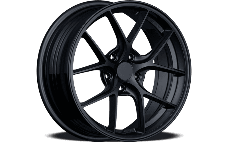 4 x jantes YKW MF5 en alliage Noir brillant de 18x8 pouces