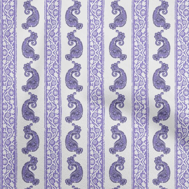 oneOone Polyester Spandex Bluish Violet Fabric Block Sewing Material Print Fabric By The Yard 56 Inch Wide