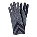 thumbnail image 3 of Isotoner Women' SmartDri Smartouch 3 Button Length Spandex Chevron Gloves - A30660 (Black Heather, L/XL), 3 of 4