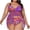 Orange, variant on Plus Size Swim Dress, Two-Piece Swimsuit with Skirt, Modest Skirted Swimsuit for Women with Tummy Control and Adjustable Straps