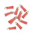 thumbnail image 4 of 10 Pieces Keychain Charms Tassels Decorations Accessory Finding Supplies Craft Accessories Jewelry Making Props Tassel for DIY Red, 4 of 6