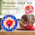 thumbnail image 2 of Montessori Wooden Clock Toy for Kids Learning with Hours Seconds Educational Games, 2 of 4