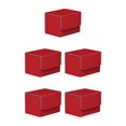thumbnail image 2 of maskred Stylish and Secure Card Deck Storage Holder Organizer with Magnetic Closure TCG Display Red 5Set, 2 of 6