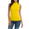 thumbnail image 1 of Women's Sleeveless Mock Neck 2025 - Stretchy Fitted Top | Lightweight Layering Tee, 1 of 9