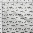 thumbnail image 3 of oneOone Georgette Viscose Fabric Tree & Animals Ikat Printed Fabric 1 Yard 42 Inch Wide, 3 of 4