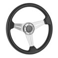 thumbnail image 4 of Universal Racing Steering Wheel, 14Inch 6  Anti Slip PU and Aluminum Gaming Steering Wheel with Horn Button for Racing / Car Sim Driving / JDM Sports Racing Steering Wheel, 4 of 8
