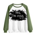 thumbnail image 4 of Mode Chandails à Capuchon pour Femmes 2023 T-shirt Imprimé Manches Longues Blouse Col Rond Hauts Décontractés Chandail en Molleton 50 % de Réduction Costumes Halloween/noël, 4 of 5