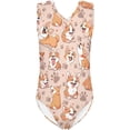 thumbnail image 1 of Maillot de Bain une Pièce pour Filles 3-14 Col en V Maillot Sans Manches, 1 of 5