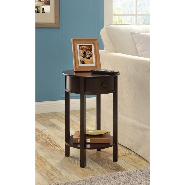 Table d’appoint ronde Tipton, blanc