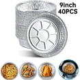 thumbnail image 1 of 9-inch Deep  Disposable Aluminum Foil Pans  for Baking  Cooking  Storage  Roasting, 1 of 10