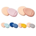 thumbnail image 3 of Female Facial Powder Foundation Puff Reusable Make Up Dry Wet Concealer Sponge Cosmetics Universal Household Professional Light Brown, 3 of 8