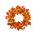 thumbnail image 2 of Autumn Thanksgiving Wreath 18inch Door Wreath Versatile Artificial Maple Leaves, 2 of 9