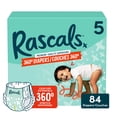 thumbnail image 1 of Rascals Premium 360 Diapers, Size 5, 84 Count, 1 of 10