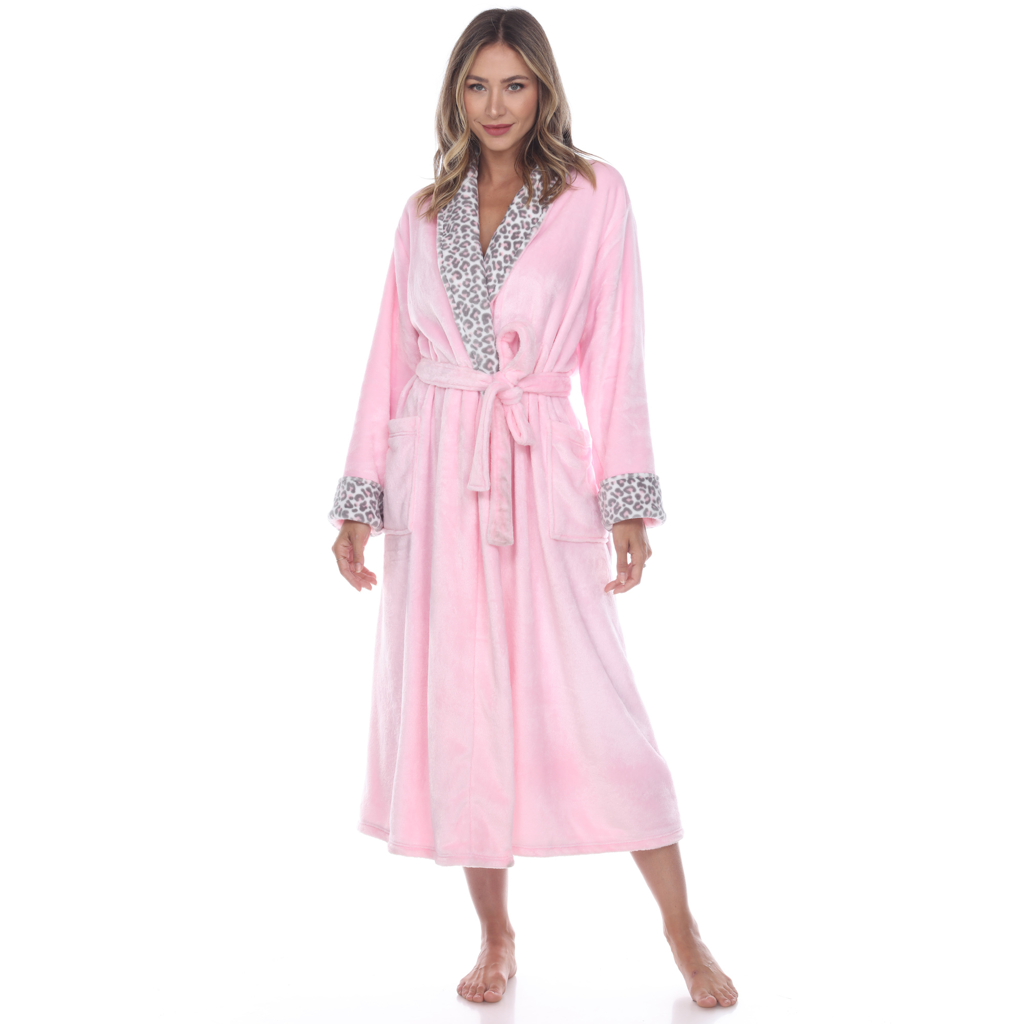 White Mark Peignoir de Détente Ultra Doux pour Femmes