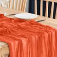 thumbnail image 4 of Boho Gauze Green Wedding Table Runner Fabric Kitchen Dining Holiday Table Decor For Home Party Indoor, 4 of 5