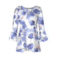 thumbnail image 5 of Blouses pour Femmes, T-shirt Imprimé Mode Manches 3/4 Blouse Col en V Hauts Décontractés, 5 of 5