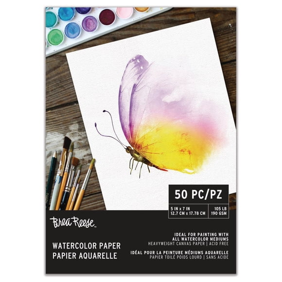 Brea Reese Watercolor Paper Pad, 5" x 7”