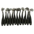 thumbnail image 1 of 12pcs 70mm / 2.9g T Queue Appât Mou PVC Paddle Queue Artificiel Doux vers Appât Pêche LureFlash Gris, 1 of 14