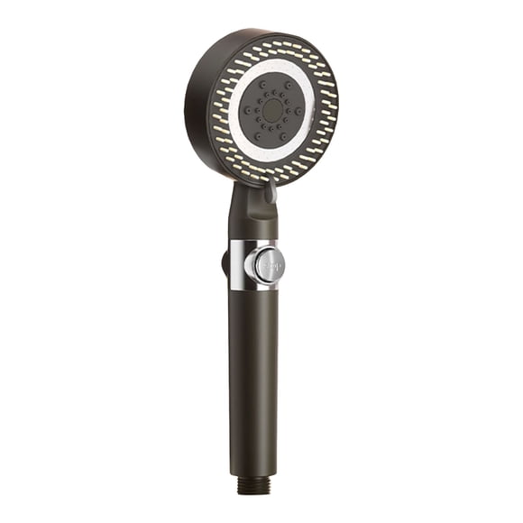 Pommeau de Douche de Massage Multifonction avec Peigne Pressurisé Buse Haute Pression Économiseur d'Eau Pulvérisation Salle de Bain pour Spa à Domicile