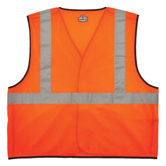 GloWear 21087 Gilet en Maille Breakaway avec Porte-Identité, Orange - 2TG et 3TG