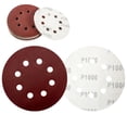 thumbnail image 1 of 10 Pcs Disques de Ponçage à Crochets et Boucles de 5 Pouces à 8 Trous Papier Sablé Rond Rouge, Tampons de Papier Sablé Ronds à Crochets et Boucles, Tampons de Papier Sablé en Oxyde d'Aluminium, pour Ponceuse Orbitale Aléatoire O6T0, 1 of 4
