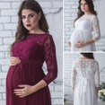 thumbnail image 2 of Robe de Maternité en Dentelle pour Femmes Enceintes, Maxi, pour Photographie, Vêtements, 2 of 3