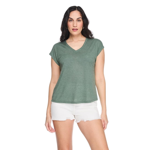 George Women's V-Neck Dolman-Sleeve Top