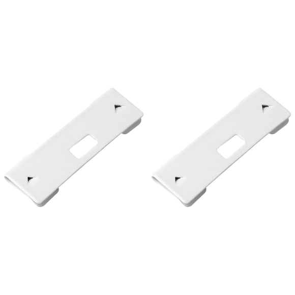 Metal Vertical Blind Repair Clips for Broken Slats, Durable Vane Replacement Tabs for Window Blinds, Tool-Free Easy Fix for Damaged Bent Warped Slats, White, Set of 2, By Harlik