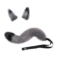 thumbnail image 2 of Ensemble de Cosplay Queue pour Chat Flexible Montre Pas de Loup avec et Artisanat et Fin Authentique Grand Application pour Spectacles de Performance et Gris, 2 of 6