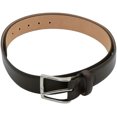 thumbnail image 1 of Simonnot Godard Men's Brown Italian Genuine Leather Belt - 44 Inches, 1 of 1