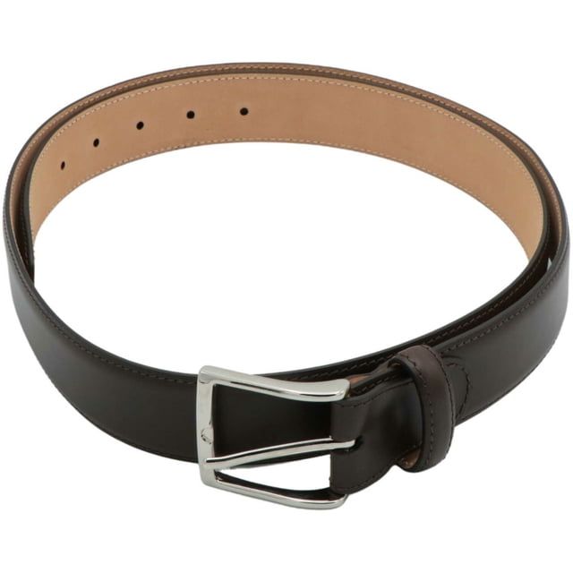 Simonnot Godard Men's Brown Italian Genuine Leather Belt - 44 Inches