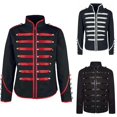 thumbnail image 4 of Lefu Mens Retro Gothic Jacket Frock Coat Steampunk Victorian Morning Steampunk Top, 4 of 9