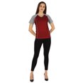 thumbnail image 2 of Inkmeso Solid Short Sleeve T-Shirt For Womens Sporty Casual Solid Basic Workout Shirts, 2 of 7
