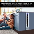 thumbnail image 2 of Koolatron 7 Bottle Slim 6 Inch Built-In Under-Counter Wine Fridge w/ Stainless Steel Door Frame, 2 of 9