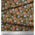 thumbnail image 2 of Soimoi Rayon Fabric Flower Artistic Print Fabric by Yard 42 Inch Wide, 2 of 3