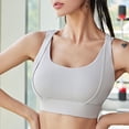 thumbnail image 2 of Virmaxy Soutien-Gorge de Sport à Fort Impact pour Femmes avec Bretelles Absorbant les Chocs, Rassemblant et Couvrant les Seins Gris m, 2 of 4