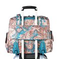 thumbnail image 5 of Olympia Deluxe Fashion Rolling Overnighter Suitcase, Paisley, 5 of 5